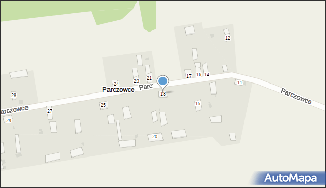 Parczowce, Parczowce, 18, mapa Parczowce