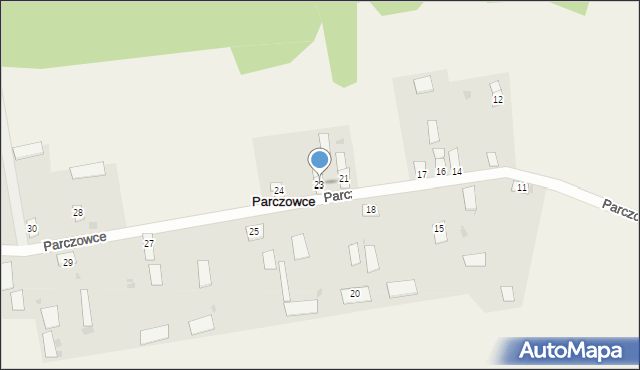 Parczowce, Parczowce, 23, mapa Parczowce