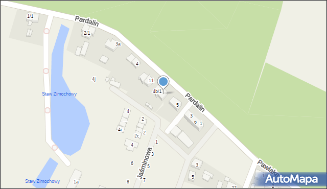 Pardalin, Pardalin, 4b/2, mapa Pardalin