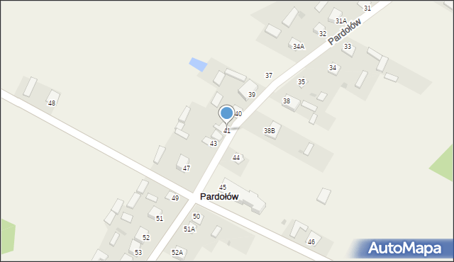 Pardołów, Pardołów, 41, mapa Pardołów