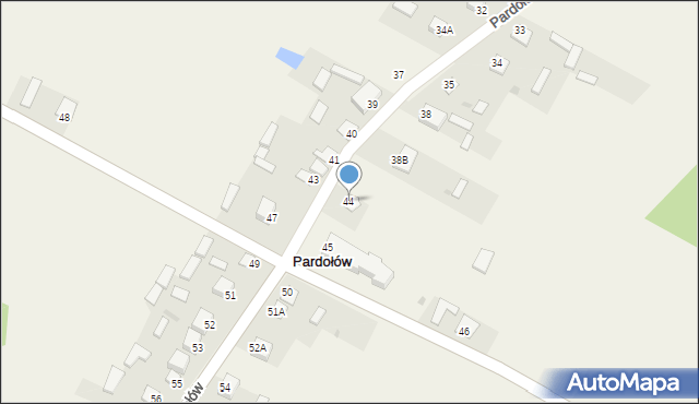 Pardołów, Pardołów, 44, mapa Pardołów