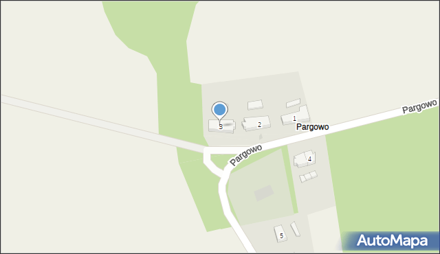 Pargowo, Pargowo, 3, mapa Pargowo