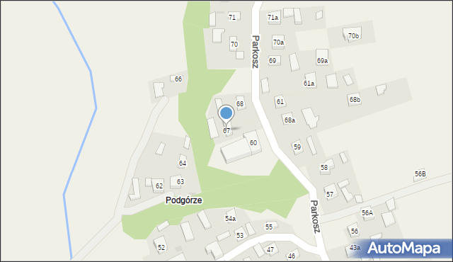 Parkosz, Parkosz, 67, mapa Parkosz