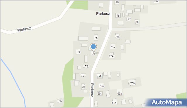 Parkosz, Parkosz, 73, mapa Parkosz