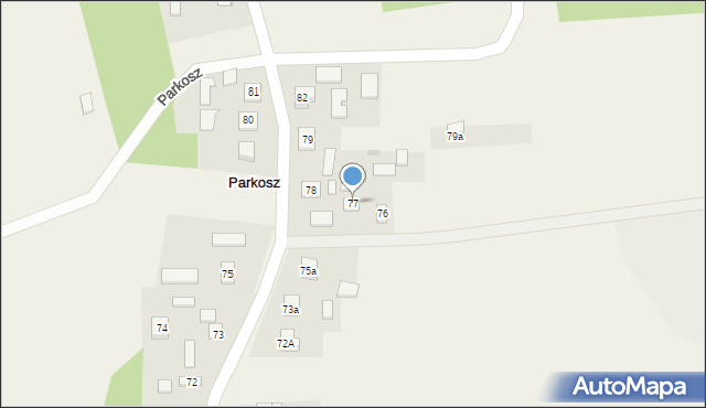 Parkosz, Parkosz, 77, mapa Parkosz