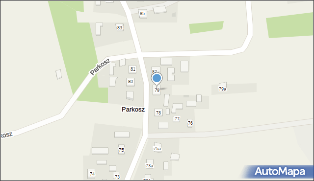 Parkosz, Parkosz, 79, mapa Parkosz