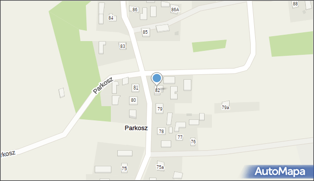 Parkosz, Parkosz, 82, mapa Parkosz