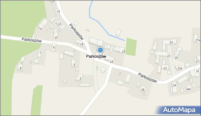 Parkoszów, Parkoszów, 17, mapa Parkoszów