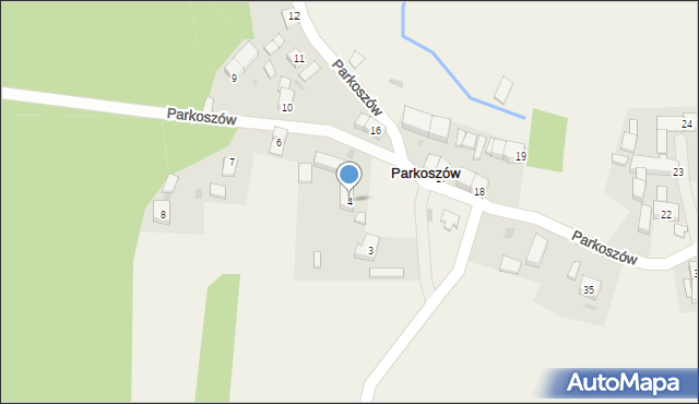 Parkoszów, Parkoszów, 4, mapa Parkoszów