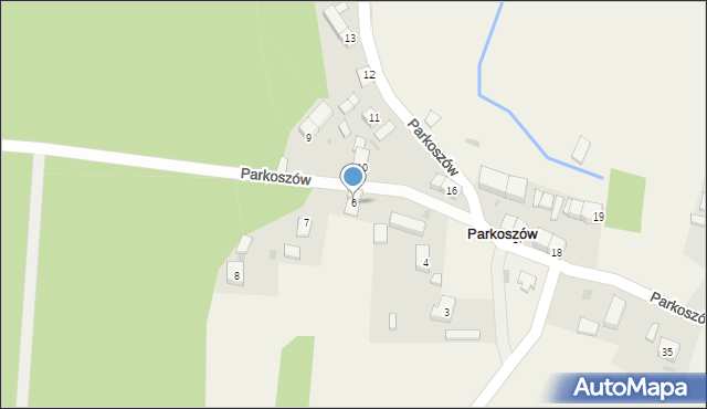 Parkoszów, Parkoszów, 6, mapa Parkoszów