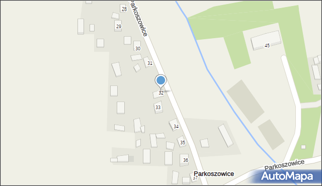 Parkoszowice, Parkoszowice, 32, mapa Parkoszowice