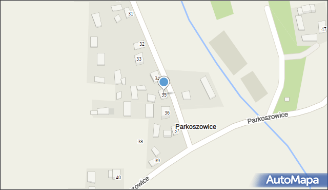 Parkoszowice, Parkoszowice, 35, mapa Parkoszowice