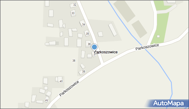 Parkoszowice, Parkoszowice, 37, mapa Parkoszowice