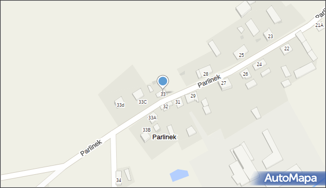 Parlinek, Parlinek, 33, mapa Parlinek
