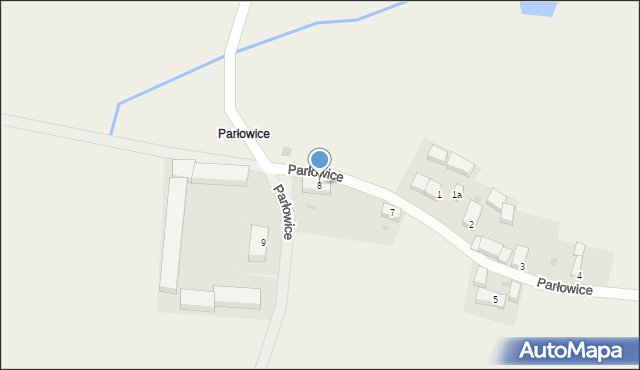 Parłowice, Parłowice, 8, mapa Parłowice