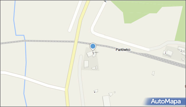 Parłówko, Parłówko, 3, mapa Parłówko