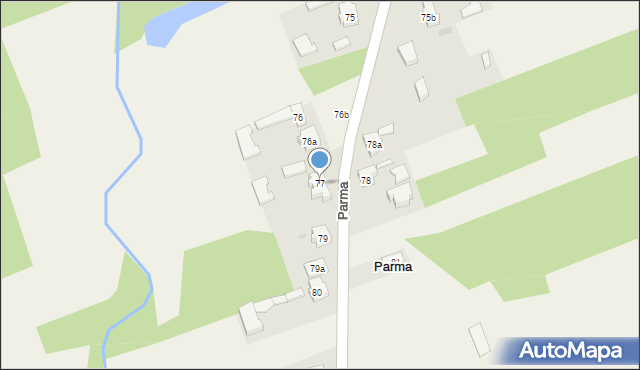 Parma, Parma, 77, mapa Parma