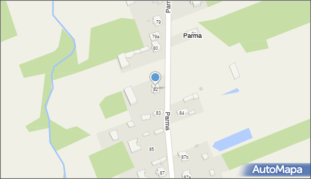 Parma, Parma, 82, mapa Parma