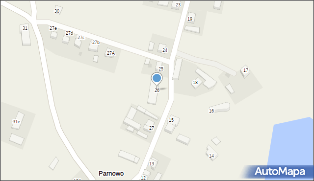 Parnowo, Parnowo, 26, mapa Parnowo