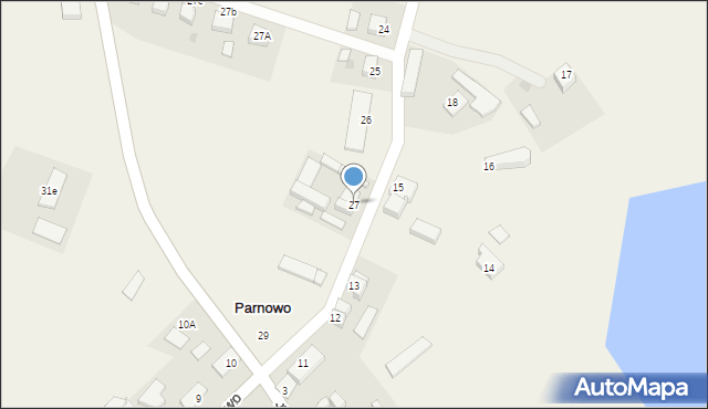 Parnowo, Parnowo, 27, mapa Parnowo