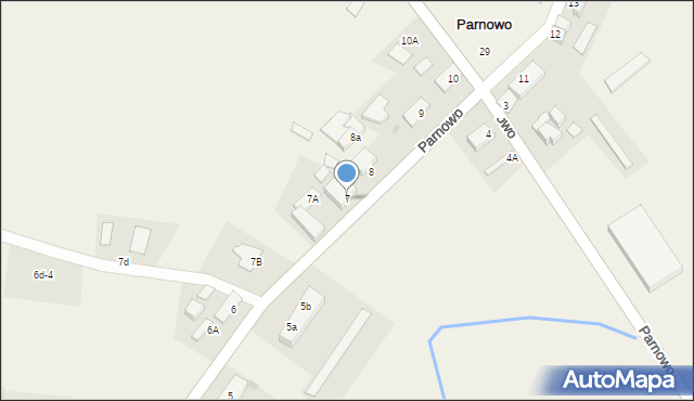 Parnowo, Parnowo, 7, mapa Parnowo