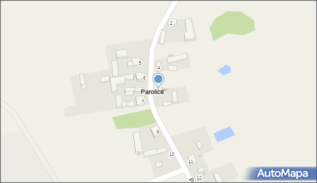 Parolice, Parolice, 8, mapa Parolice