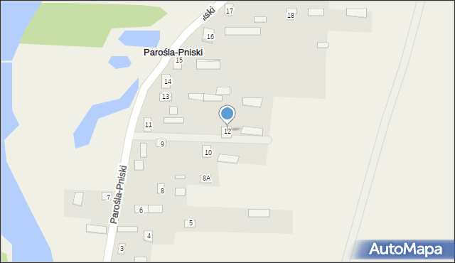 Parośla-Pniski, Parośla-Pniski, 12, mapa Parośla-Pniski