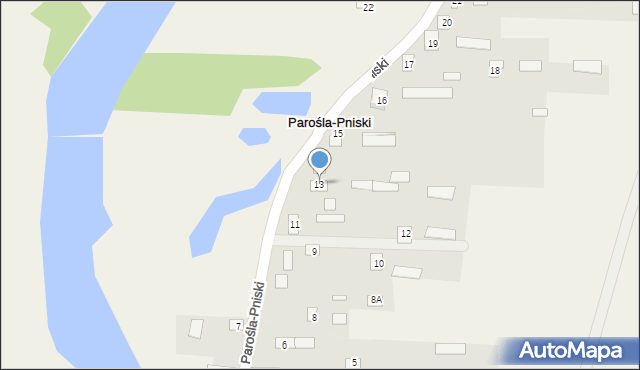 Parośla-Pniski, Parośla-Pniski, 13, mapa Parośla-Pniski