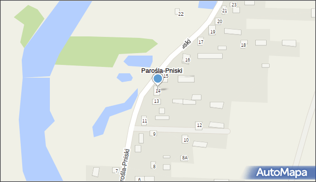 Parośla-Pniski, Parośla-Pniski, 14, mapa Parośla-Pniski