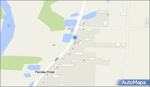 Parośla-Pniski, Parośla-Pniski, 21, mapa Parośla-Pniski