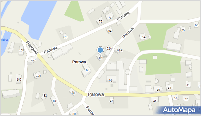 Parowa, Parowa, 62, mapa Parowa