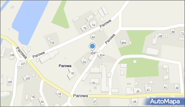 Parowa, Parowa, 62A, mapa Parowa