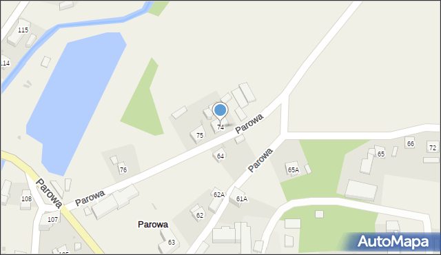 Parowa, Parowa, 74, mapa Parowa