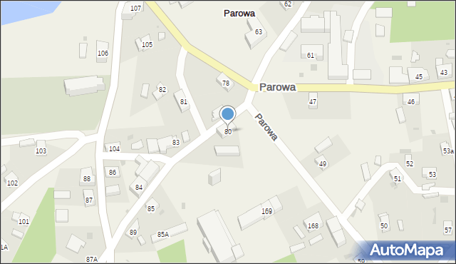 Parowa, Parowa, 80, mapa Parowa