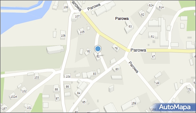 Parowa, Parowa, 81, mapa Parowa