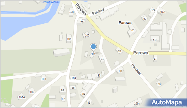 Parowa, Parowa, 82, mapa Parowa