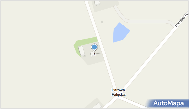 Parowa Falęcka, Parowa Falęcka, 9, mapa Parowa Falęcka
