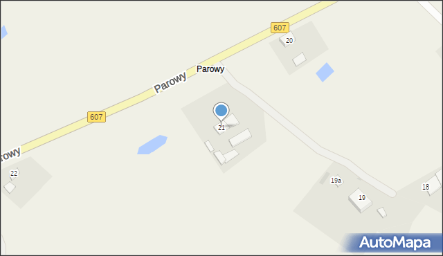 Parowy, Parowy, 21, mapa Parowy