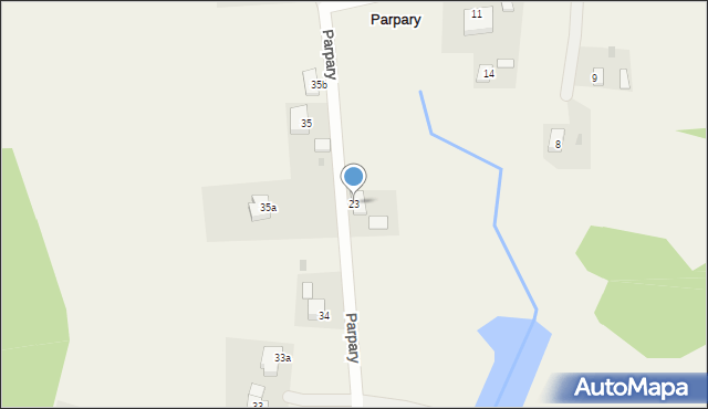 Parpary, Parpary, 23, mapa Parpary
