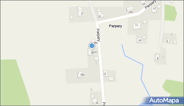 Parpary, Parpary, 35, mapa Parpary