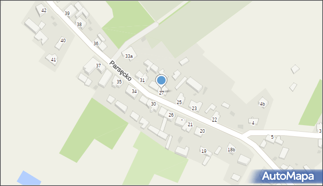 Parsęcko, Parsęcko, 27, mapa Parsęcko