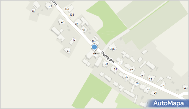 Parsęcko, Parsęcko, 37, mapa Parsęcko