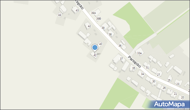 Parsęcko, Parsęcko, 41, mapa Parsęcko