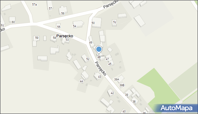 Parsęcko, Parsęcko, 48, mapa Parsęcko