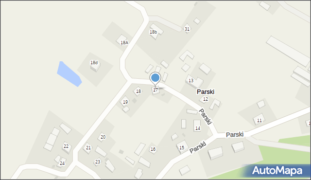 Parski, Parski, 17, mapa Parski