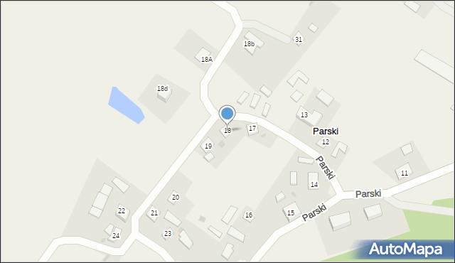 Parski, Parski, 18, mapa Parski