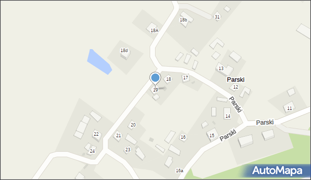 Parski, Parski, 19, mapa Parski