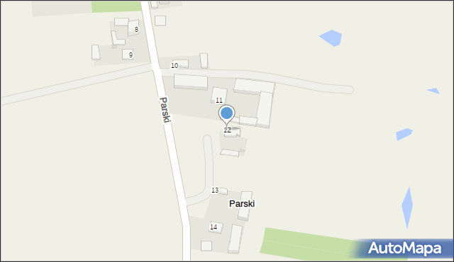 Parski, Parski, 12, mapa Parski