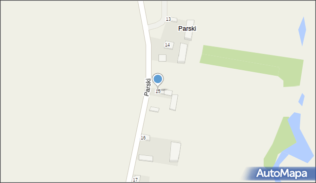 Parski, Parski, 15, mapa Parski