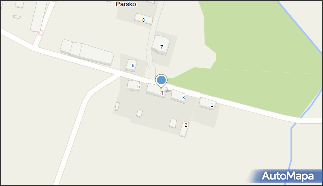 Parsko, Parsko, 4, mapa Parsko